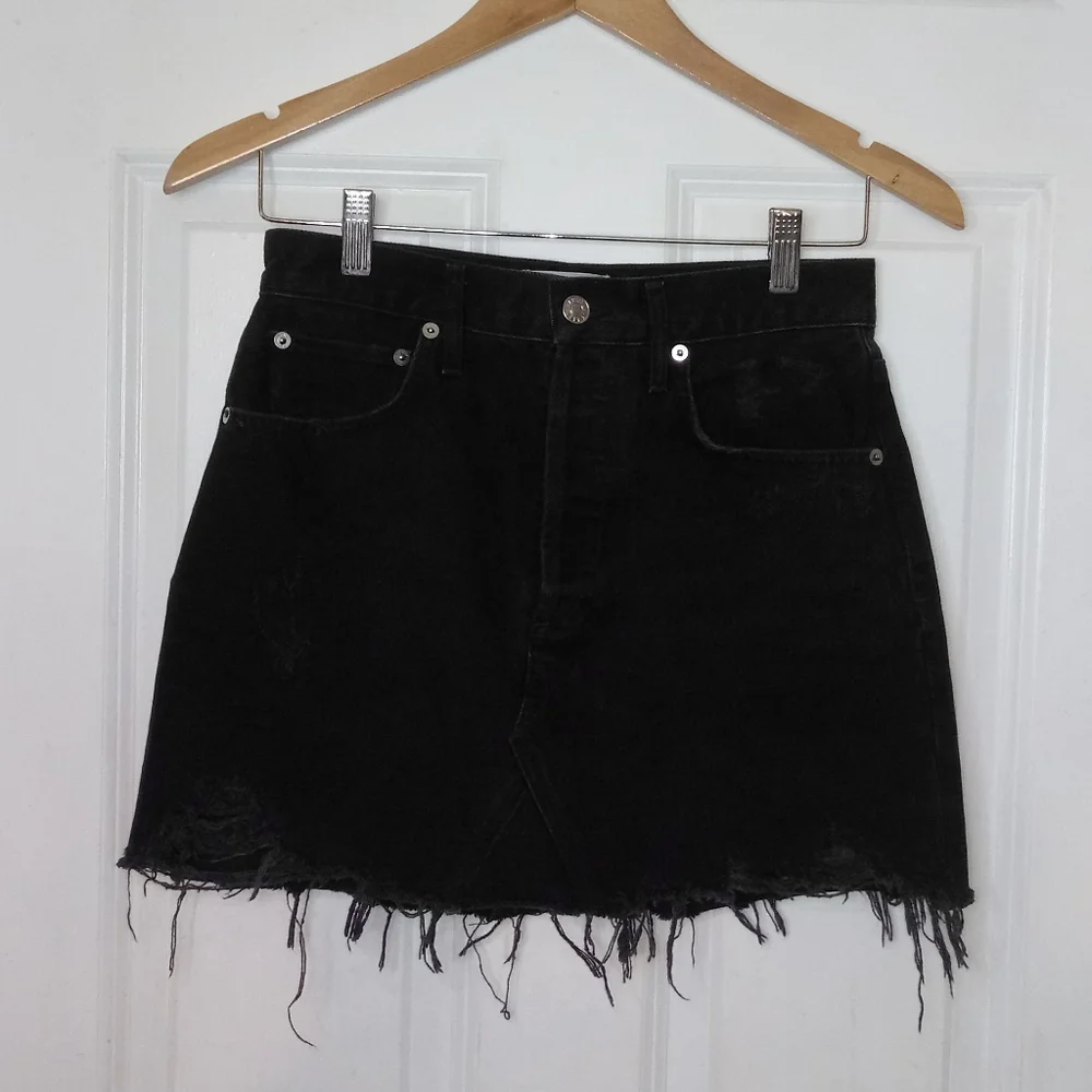 Agolde Quinn High Rise Denim Skirt Size 26